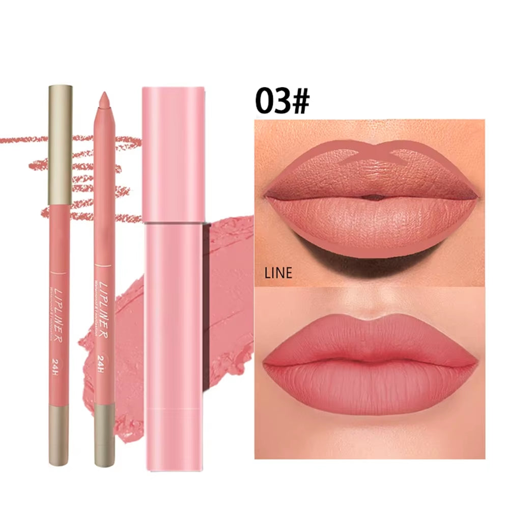 Matte Lip Liner and Lipstick Set