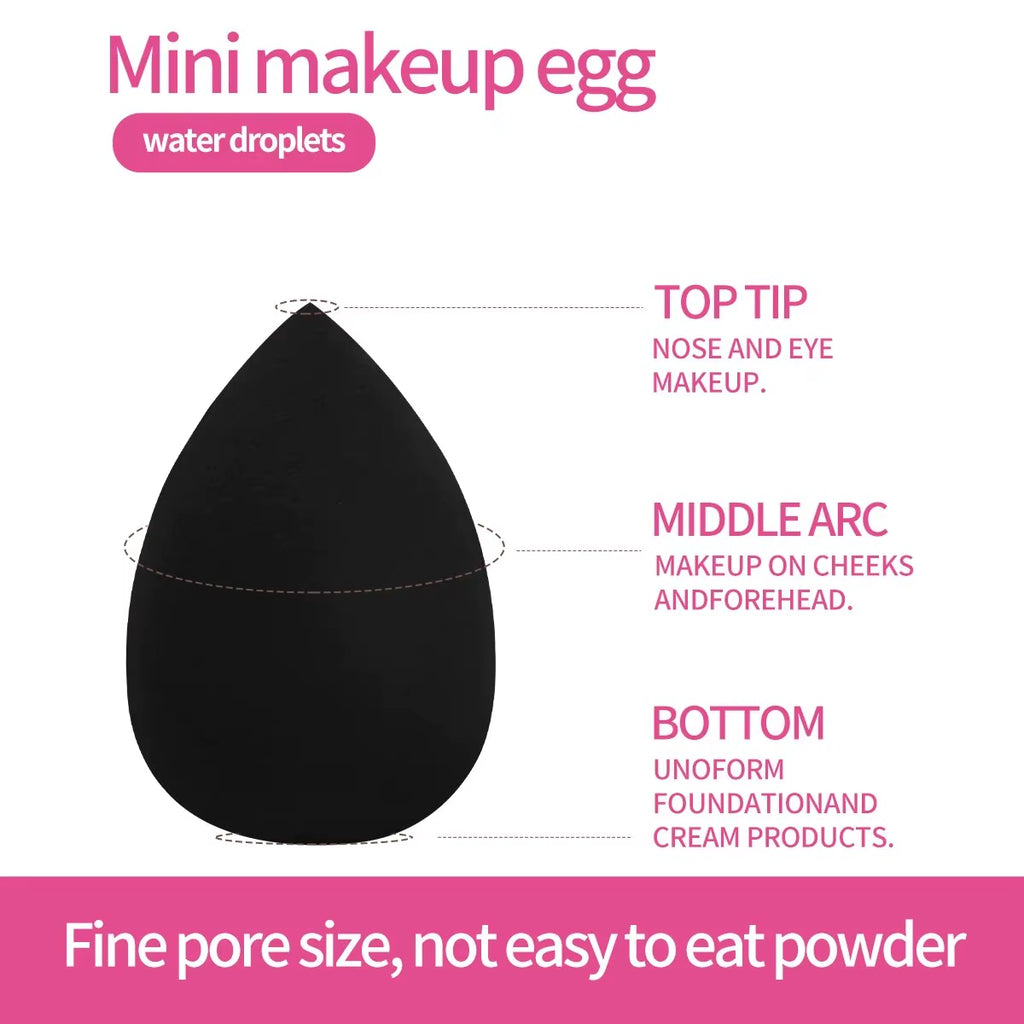 11PCS Makeup Tool Kit 4PCS Makeup Brush Wih Powder Puff Makeup Sponge Finger Air Cushion Puff Concealer Blend Eyeshadow