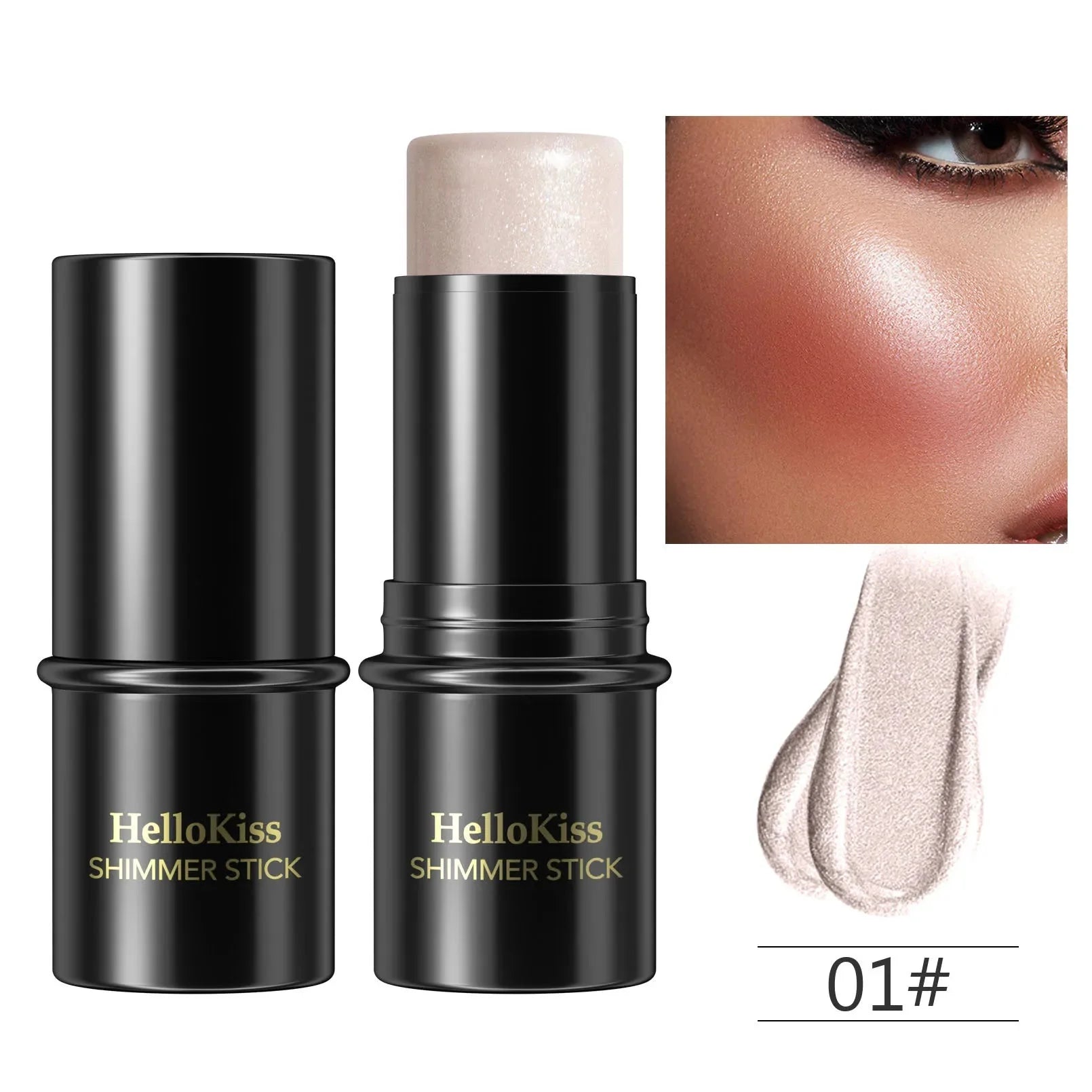 Highlighting and Bronzing Stick for Face Brightening and Contouring - Long-Lasting Blusher and Concealer Pen