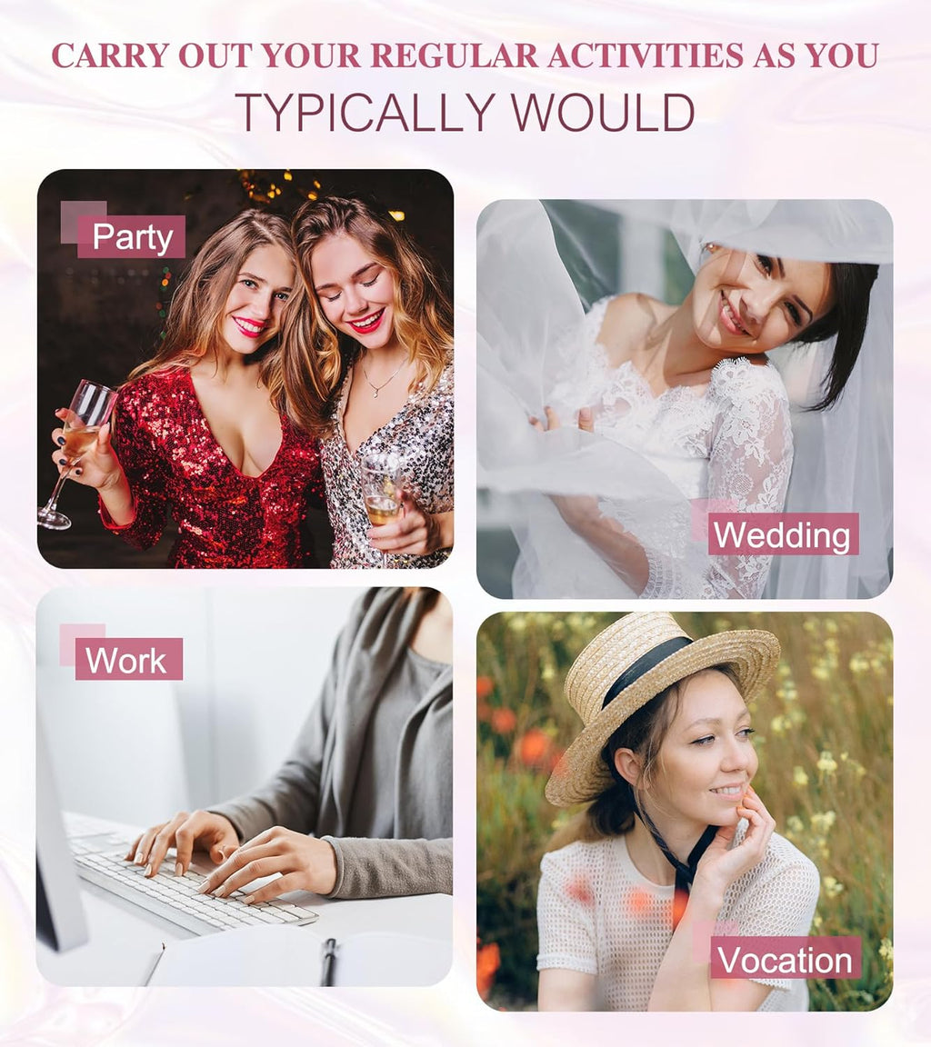 Press on Nails Extra Long -  Square Press on Nails with 3D Gold Swirls, White and Nude Fake Nails with Glue Sticker, Handmade Stick on Nails False Nail in 12 Sizes, 24Pcs