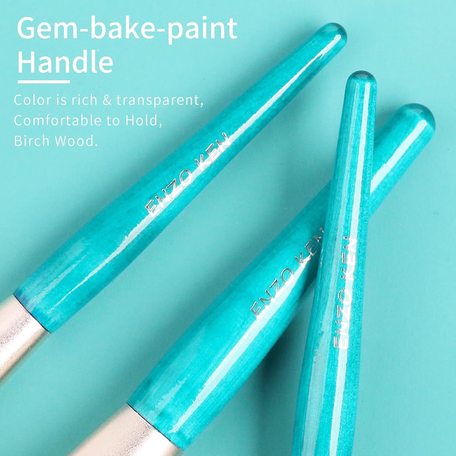 Blue Makeup Brushes Set with Case by , Vegan Makeup Brush Set Professional, Cosmetic Brushes Makeup Set, Make up Brushes Vegan, Make up Brushes Set Professional, Wooden Makeup Brush Set Vegan