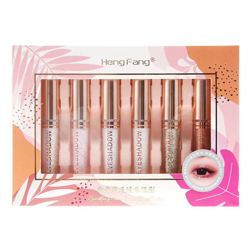 Shimmer Pearl Quick-Dry Glitter Liquid Shadow Kit